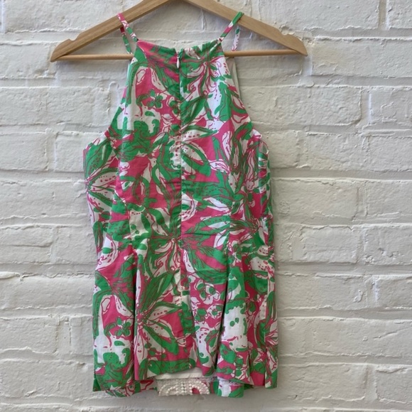 Lilly Pulitzer || Annabelle Tank Top in Hotty Pink + Green 2 - Picture 2 of 8